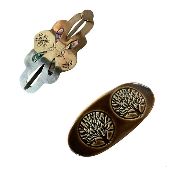 Accessories - Tree & Floral Hair Barrettes